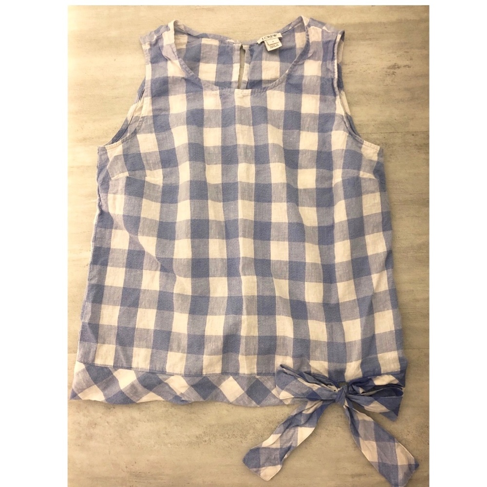 J. Crew Factory Gingham Top in Size 2